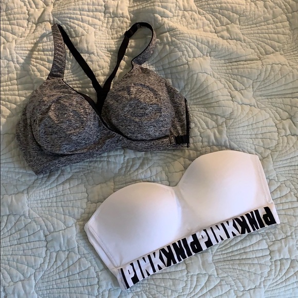 Victor’s secret strapless M sports 34D bra bundle - Picture 1 of 12